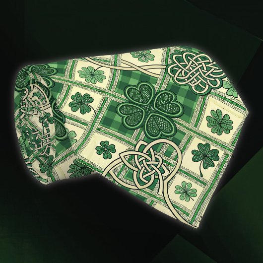  St Patrick's Shamrocks n Intertwined Celtic Knots ネクタイ