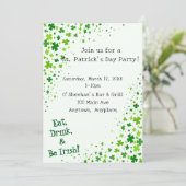 St. Patrick's St. Patty's Day Party Invitation 招待状 (スタンド正面)