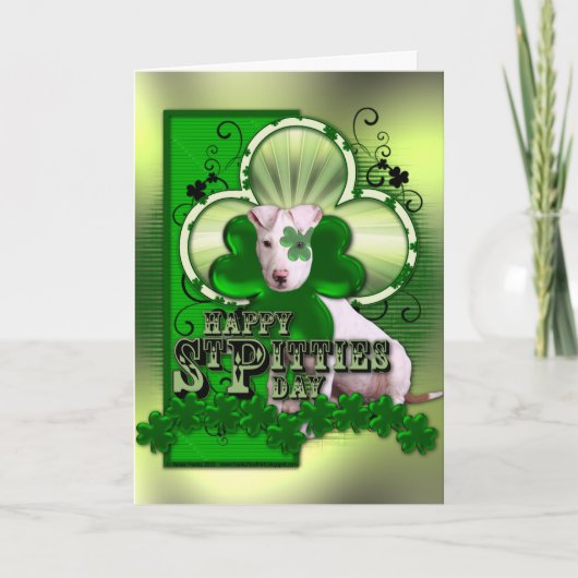 St patricks - St Pitties日-ピットブル- Petey カード (正面)