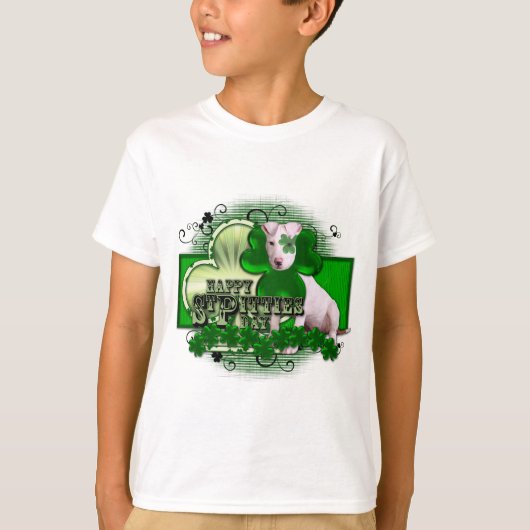 St patricks - St Pitties日-ピットブル- Petey Tシャツ (正面)