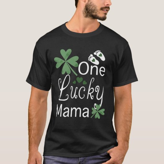 St Patricku2019sの日1ラッキーなママデザイン新しいママ Tシャツ (正面)