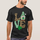 St Patricku2019s Day Lucky Love Gnome St Patrick's Tシャツ (正面)