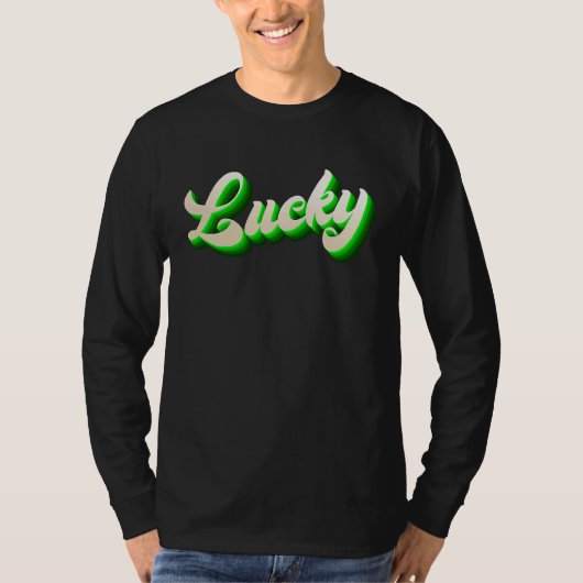 St Patricku2019s Day Vibrant Gothic Vivid Green Lu Tシャツ (正面)