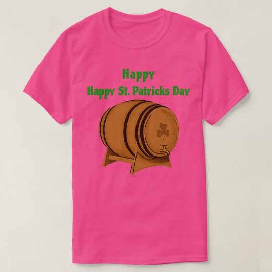 St Patrickx27sの飲み物 Tシャツ (デザイン正面)