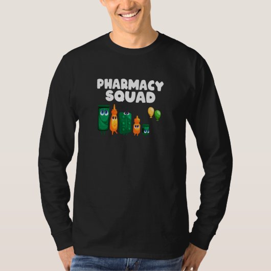 St Patty's Apothecary Worker  Pills Pharmacy Squad Tシャツ (正面)