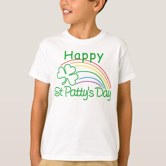 St patty's dayの幸せなTシャツ Tシャツ (正面)