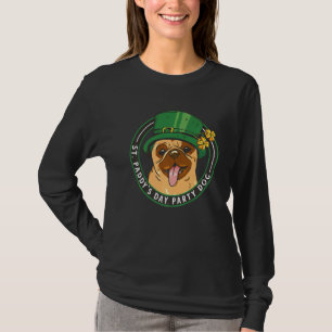 St pattys dayパーティードッグプパトリックスデイレプレチャウ tシャツ