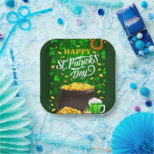 st patty's day紙プレート ペーパープレート (パーティー)