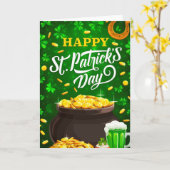 St patty's day カード (黄色い花)