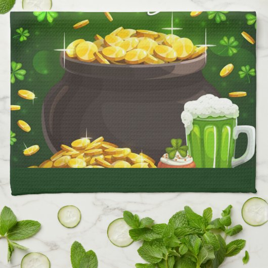 st patty's day  キッチンタオル (折り畳み)