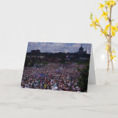 St. Paul Flugtag Crowd(聖ポール・フルタグクラウド)」お祝いカード カード (黄色い花)