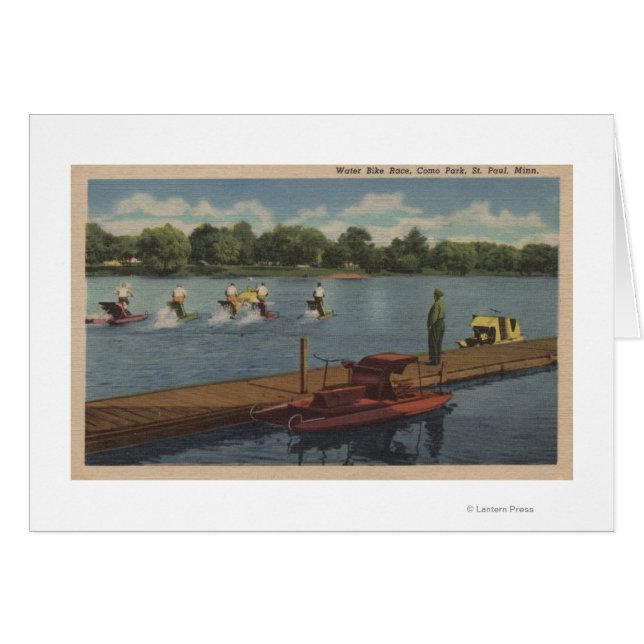 St. Paul, MN – コモパークのウォーターバイクレース (正面横)