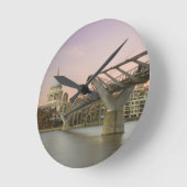 St Pauls Cathedral At Dusk  ラウンド壁時計 (傾斜)