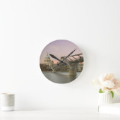 St Pauls Cathedral At Dusk  ラウンド壁時計 (ホーム)