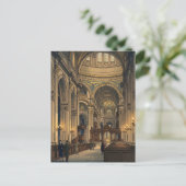 St Pauls Cathedral Japanese Woodblock Print ポストカード (スタンド正面)