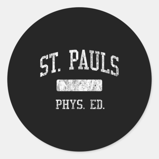 St. Pauls High School Hs Saint Pauls Nc Phys Ed  ラウンドシール (正面)