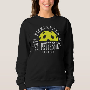 St Petのピックボール選手のためのピックボールイエロー スウェットシャツ