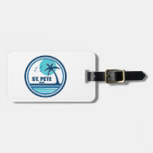 St. Pete Beach Florida Palm Tree Birds ラゲッジタグ (正面横)