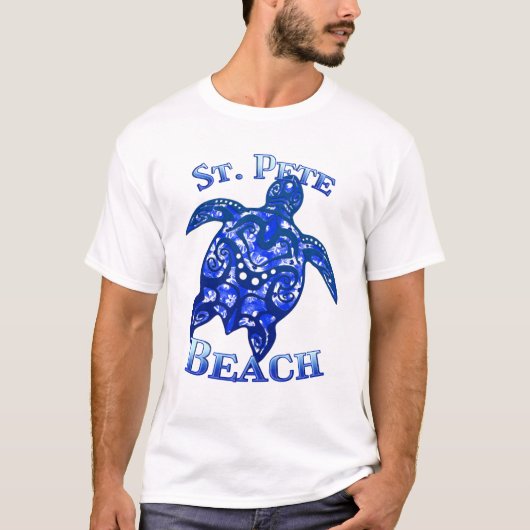 St Pete Beach Florida Vacation Tribal Turtle Tシャツ (正面)