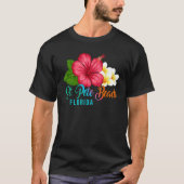 St  Pete Beach Vacation Florida Tropical Hibiscus  Tシャツ (正面)