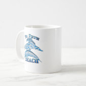 St. Pete Florida Beach Vacation Tribal Dolphins コーヒーマグカップ (正面左)