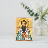 St. Peter, Bishop of Sebaste Orthodox Prayer Card プレイスカード (スタンド正面)