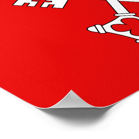 St Peter flag ポスター (角)