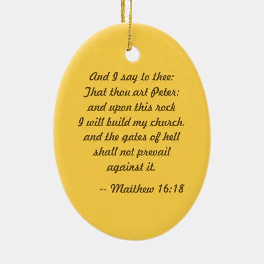 St. Peter the Apostle (PM 07) セラミックオーナメント (裏面)
