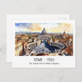 St Petersの水彩画観光客ランドマーク ポストカード (正面/裏面)