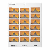 St. Peter's Basilica at Sunset, Vatican City ラベル (フルシート)