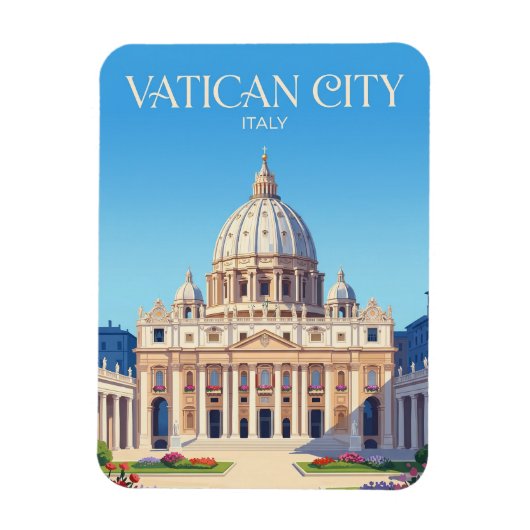 St. Peter's Basilica Italy マグネット (縦)