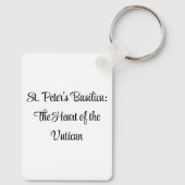 St. Peter's Basilica | Rome, Italy キーホルダー (裏面)