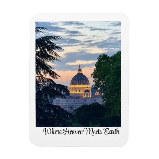 St. Peter's Basilica | Rome, Italy マグネット (縦)