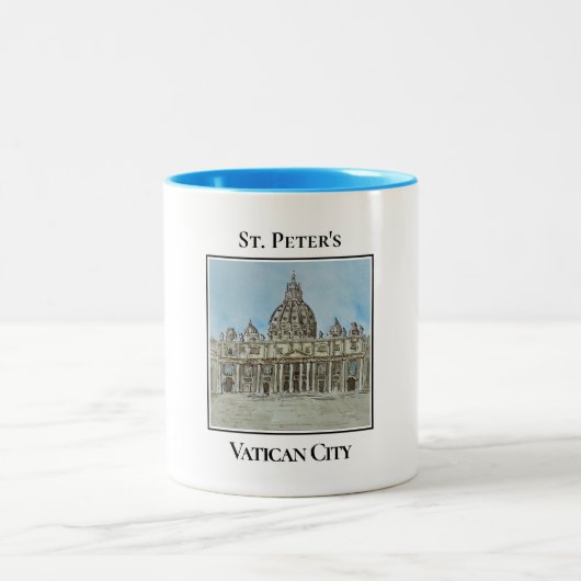 St. Peter's Basilica, Vatican City, Italy ツートーンマグカップ (中央)