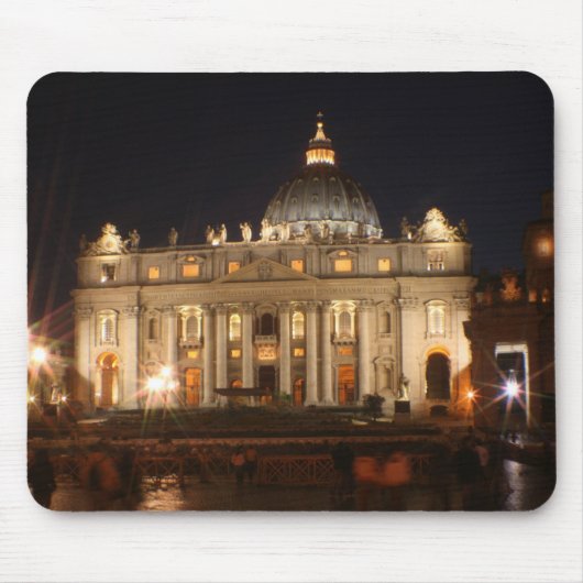 St Peters Basillica、ローマ マウスパッド (正面)