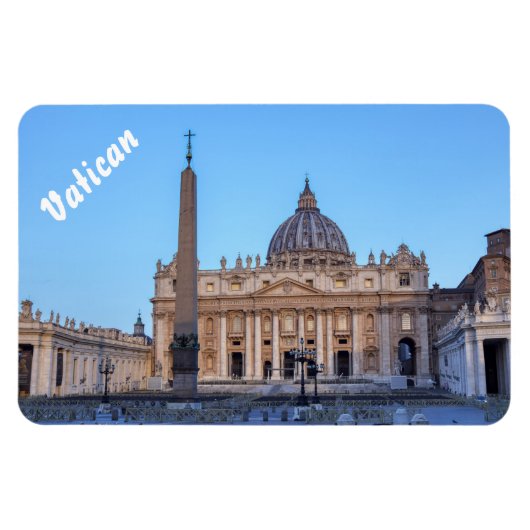 St. Peter's Square in Vatican City - Rome, Italy マグネット (横)