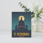 St. Petersburg Moonlit Cathedral ポストカード (スタンド正面)