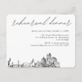 St. Petersburg Wedding Elegant Rehearsal Dinner エンクロージャーカード (正面)