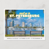 St. Petersburg Wedding Save the Date Postcard ポストカード (正面)