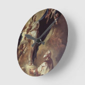 St Philip Neri、172に現われているヴァージンおよび子供 ラウンド壁時計 (傾斜)