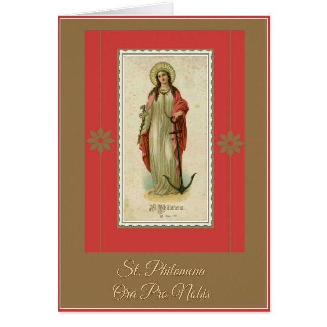 St. Philomenaのヴァージンおよび殉教者の祈りの言葉 (正面)