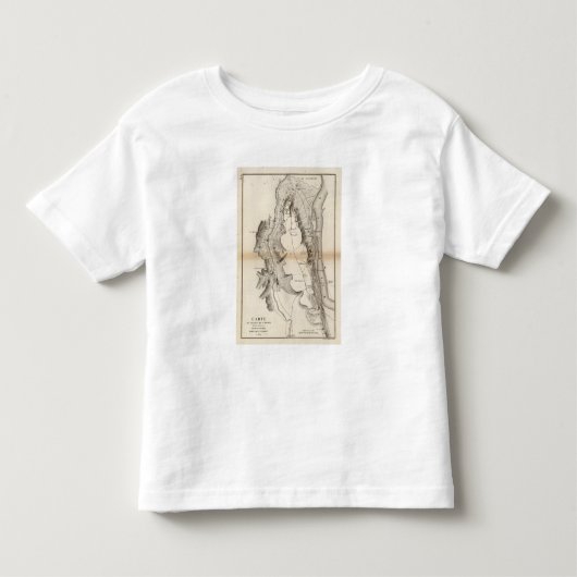 St Pierreのプラトーの地図書の地図 トドラーTシャツ (正面)