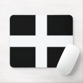 St. Piran’s flag / flag of Cornwall マウスパッド (マウス)