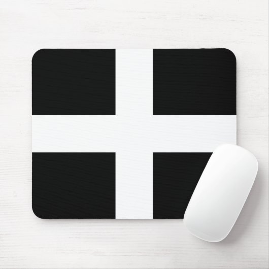 St. Piran’s flag / flag of Cornwall マウスパッド (マウス)