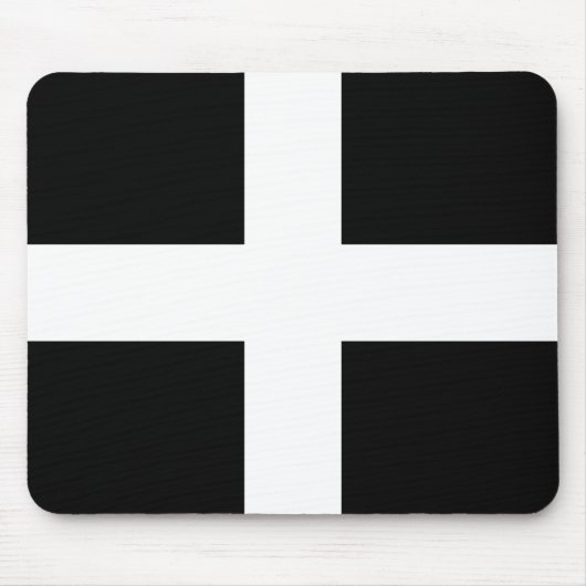 St. Piran’s flag / flag of Cornwall マウスパッド (正面)