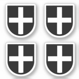 St. Piran's Shield 4-Up – 等高線 シール