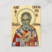 St. Proterius of Alexandra Orthodox Prayer Card    プレイスカード (正面)