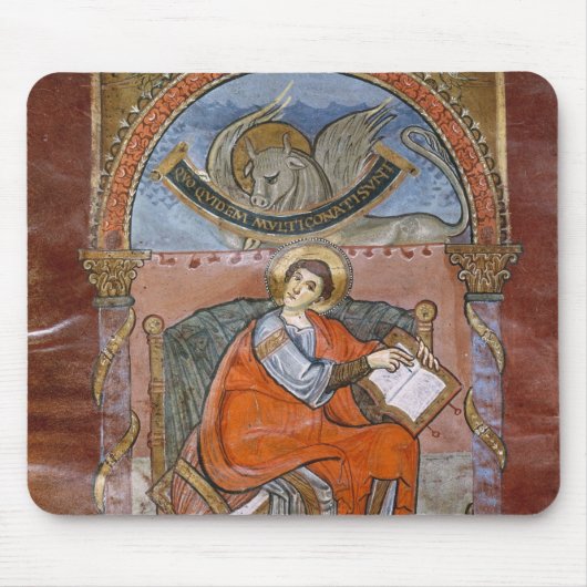 St. Riquierの福音からのSt Luke、 マウスパッド (正面)