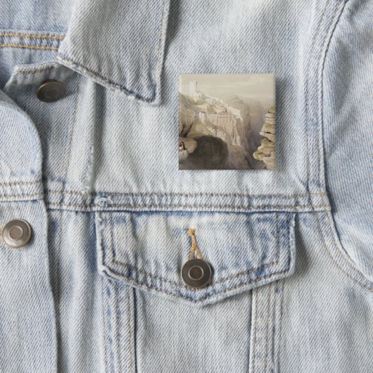 St. Saba、1839年4月4日の女子修道院は、51をからのめっきします 缶バッジ (インサイチュ)