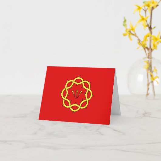 St Saviour flag カード (黄色い花)